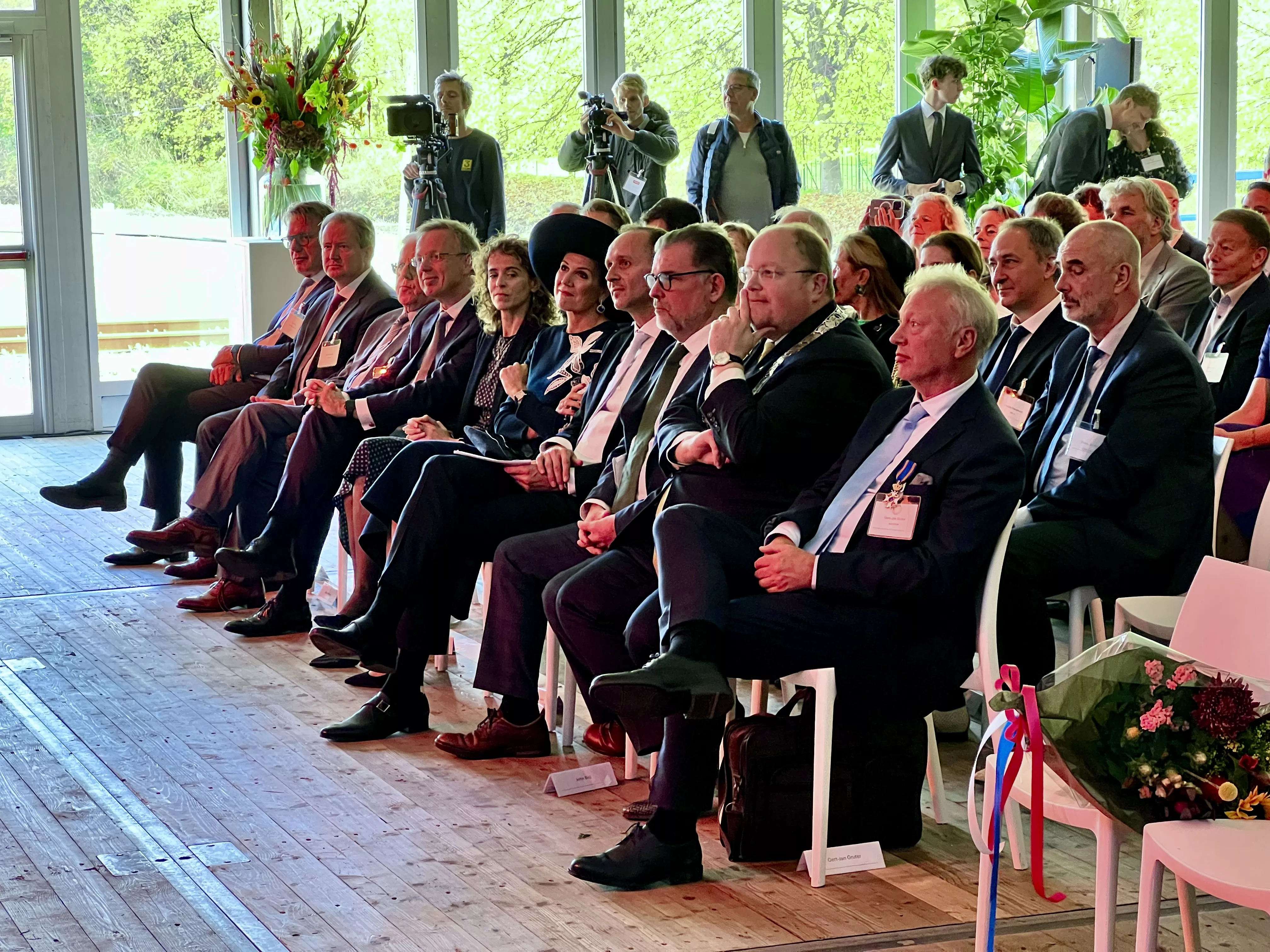 Authorities attend the CBE JU-funded PEFerence biorefinery inauguration