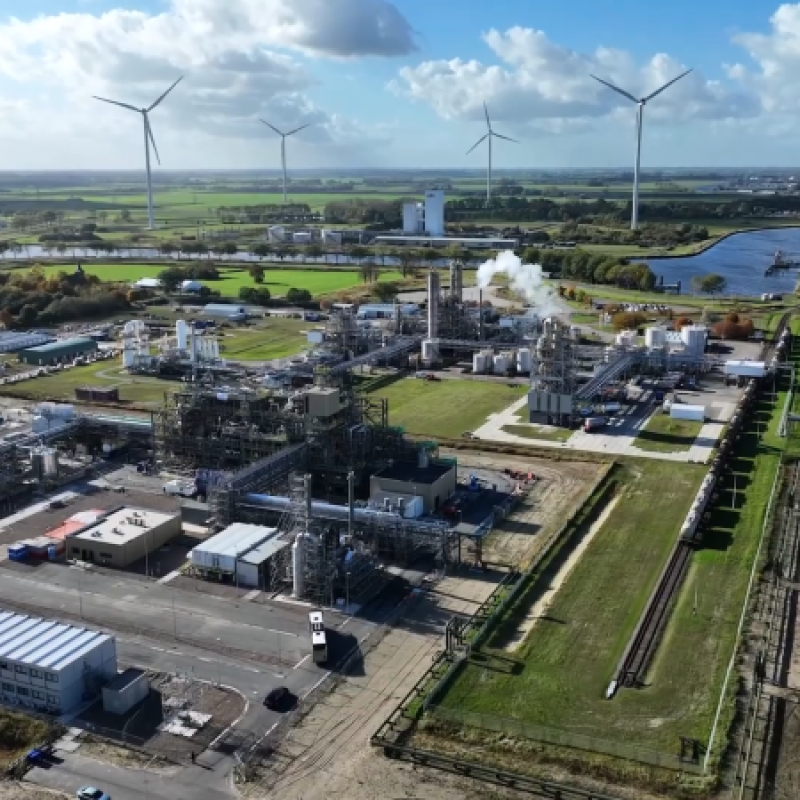 CBE JU-funded PEFerence biorefinery aerial shot